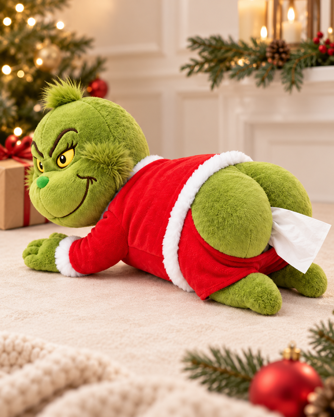 ToyStreet™ Grumpy Bum Christmas Tissue Holder 🎄