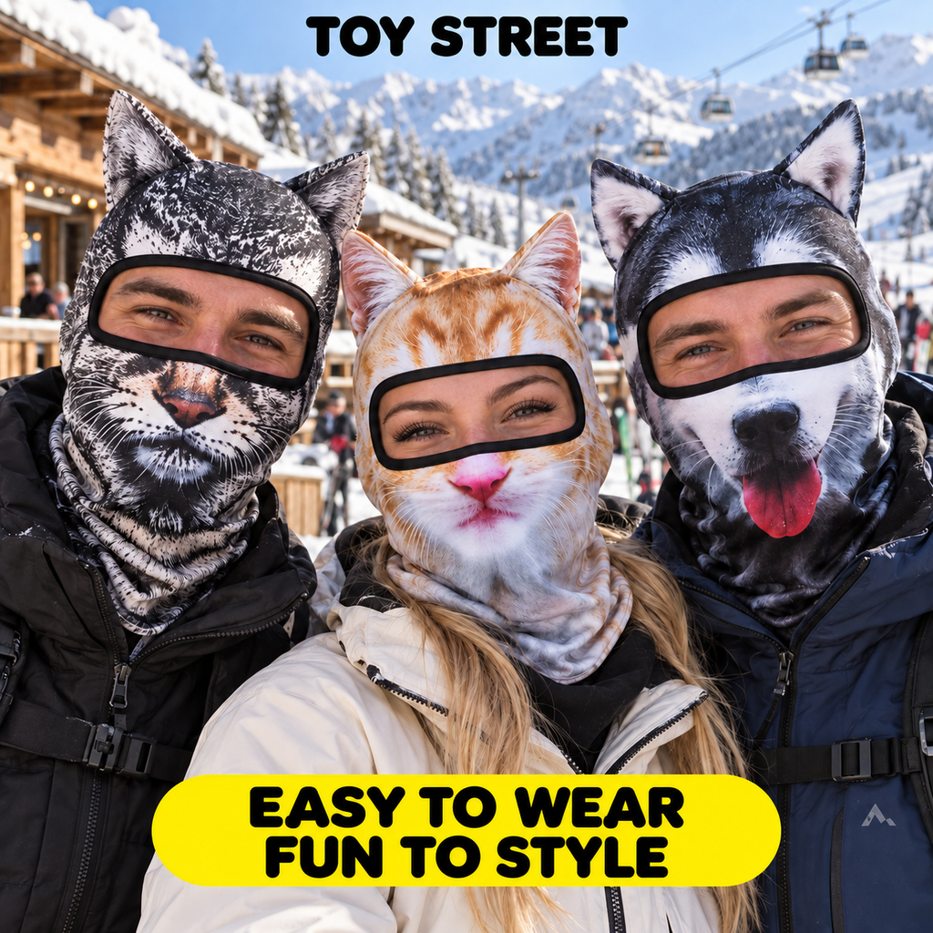 ToyStreet™ Animal Face Balaclava 🐱🐺