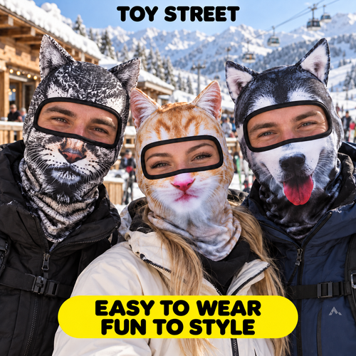ToyStreet™ Animal Face Balaclava 🐱🐺