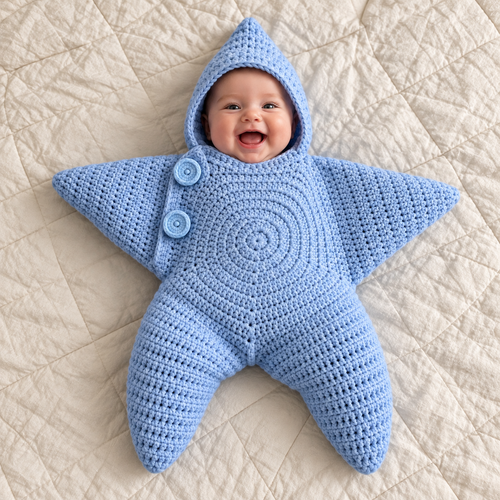 Little Star Baby Romper – Starfish Outfit | ToyStreet